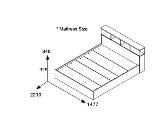 Κρεβάτι διπλό OLYMPUS pakoworld σε χρώμα λευκό 140x200εκ - ΚΡΕΒΑΤΙΑ στο Milonadakis.gr