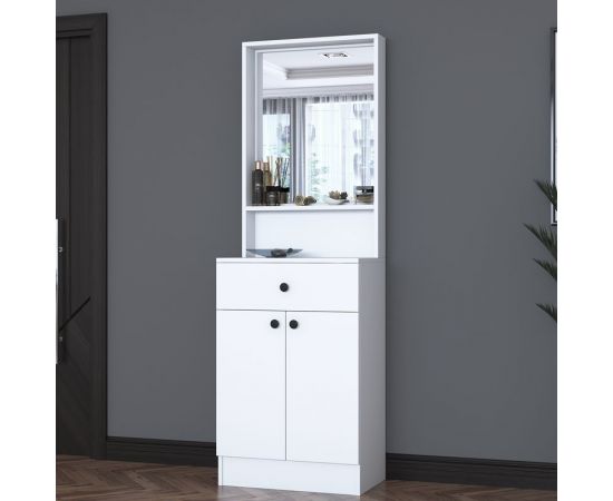 Έπιπλο εισόδου Rockder pakoworld λευκό μελαμίνης 60x35.5x182.8εκ - ΕΠΙΠΛΑ ΕΙΣΟΔΟΥ στο Milonadakis.gr