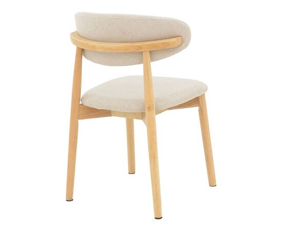 Καρέκλα Ubene pakoworld rubberwood και ύφασμα σε φυσική και μπεζ απόχρωση 46x58x79εκ - ΚΑΡΕΚΛΕΣ - ΠΟΛΥΘΡΟΝΕΣ ΕΣ. στο Milonadakis.gr