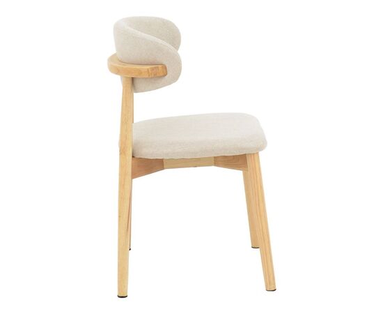 Καρέκλα Ubene pakoworld rubberwood και ύφασμα σε φυσική και μπεζ απόχρωση 46x58x79εκ - ΚΑΡΕΚΛΕΣ - ΠΟΛΥΘΡΟΝΕΣ ΕΣ. στο Milonadakis.gr