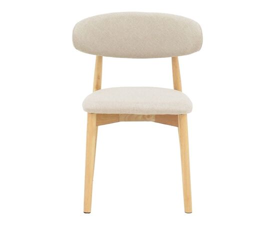 Καρέκλα Ubene pakoworld rubberwood και ύφασμα σε φυσική και μπεζ απόχρωση 46x58x79εκ - ΚΑΡΕΚΛΕΣ - ΠΟΛΥΘΡΟΝΕΣ ΕΣ. στο Milonadakis.gr