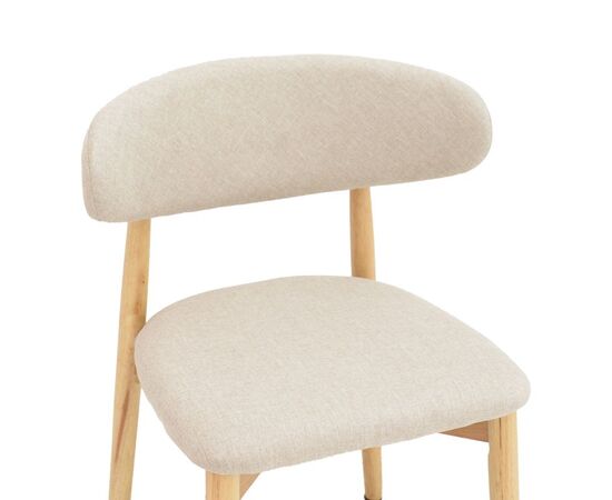 Καρέκλα Ubene pakoworld rubberwood και ύφασμα σε φυσική και μπεζ απόχρωση 46x58x79εκ - ΚΑΡΕΚΛΕΣ - ΠΟΛΥΘΡΟΝΕΣ ΕΣ. στο Milonadakis.gr