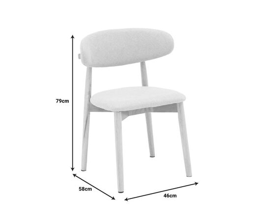 Καρέκλα Ubene pakoworld rubberwood και ύφασμα σε φυσική και μπεζ απόχρωση 46x58x79εκ - ΚΑΡΕΚΛΕΣ - ΠΟΛΥΘΡΟΝΕΣ ΕΣ. στο Milonadakis.gr