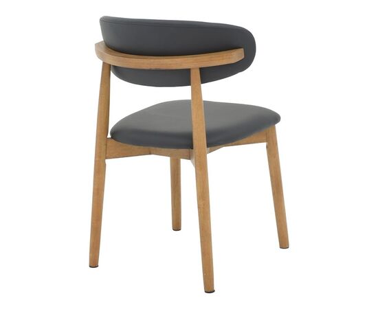 Καρέκλα Ubene pakoworld rubberwood και pu σε καρυδί και μαύρο απόχρωση 46x58x79εκ - ΚΑΡΕΚΛΕΣ - ΠΟΛΥΘΡΟΝΕΣ ΕΣ. στο Milonadakis.gr