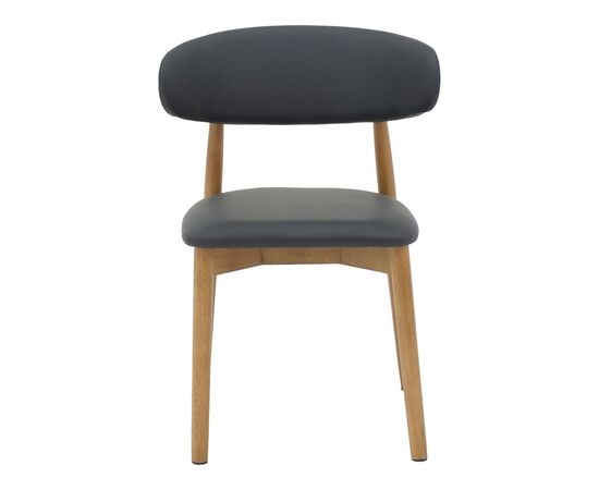 Καρέκλα Ubene pakoworld rubberwood και pu σε καρυδί και μαύρο απόχρωση 46x58x79εκ - ΚΑΡΕΚΛΕΣ - ΠΟΛΥΘΡΟΝΕΣ ΕΣ. στο Milonadakis.gr