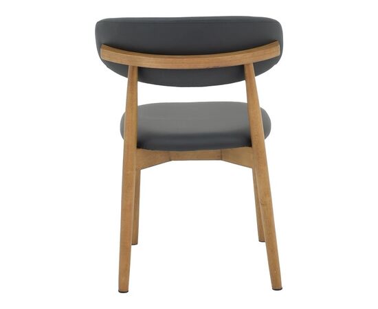 Καρέκλα Ubene pakoworld rubberwood και pu σε καρυδί και μαύρο απόχρωση 46x58x79εκ - ΚΑΡΕΚΛΕΣ - ΠΟΛΥΘΡΟΝΕΣ ΕΣ. στο Milonadakis.gr