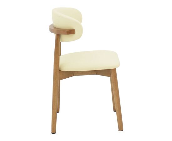 Καρέκλα Ubene pakoworld rubberwood και pu σε καρυδί και μπεζ απόχρωση 46x58x79εκ - ΚΑΡΕΚΛΕΣ - ΠΟΛΥΘΡΟΝΕΣ ΕΣ. στο Milonadakis.gr