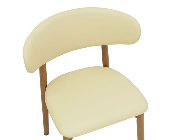 Καρέκλα Ubene pakoworld rubberwood και pu σε καρυδί και μπεζ απόχρωση 46x58x79εκ - ΚΑΡΕΚΛΕΣ - ΠΟΛΥΘΡΟΝΕΣ ΕΣ. στο Milonadakis.gr