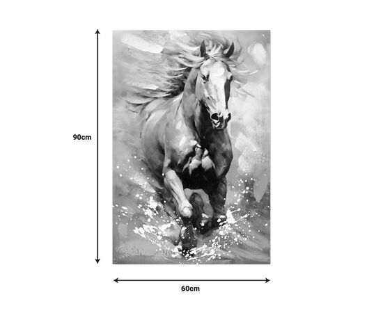 Πίνακας σε καμβά Horse Inart 60x3x90εκ - ΠΙΝΑΚΕΣ στο Milonadakis.gr