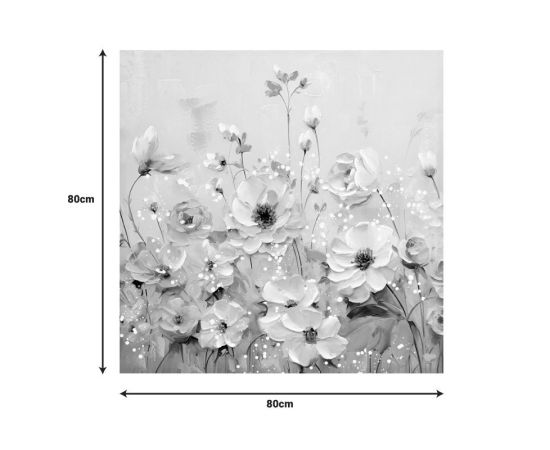 Πίνακας σε καμβά Rozy I Inart 80x3x80εκ - ΠΙΝΑΚΕΣ στο Milonadakis.gr
