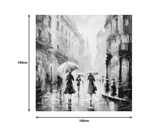 Πίνακας σε καμβά Nightdream II Inart 100x3x100εκ - ΠΙΝΑΚΕΣ στο Milonadakis.gr