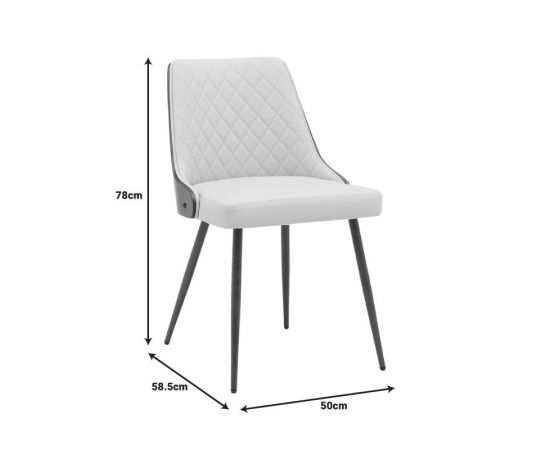 Καρέκλα Korome pakoworld μπεζ pu-πόδι καρυδί μέταλλο 50x58.5x78εκ - ΚΑΡΕΚΛΕΣ - ΠΟΛΥΘΡΟΝΕΣ ΕΣ. στο Milonadakis.gr