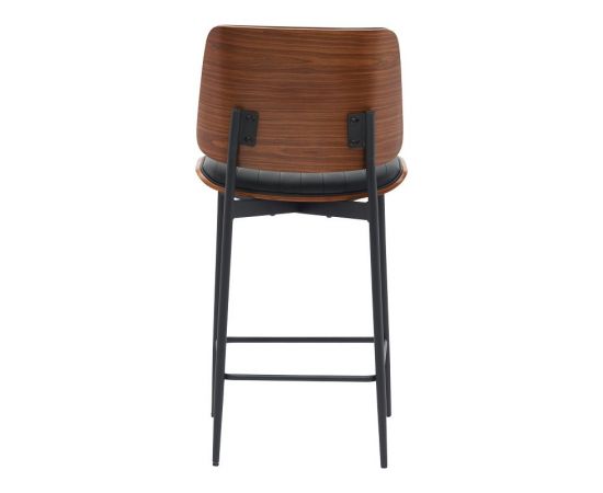 Σκαμπό-μπαρ Kathy pakoworld μαύρο pu-καρυδί μέταλλο 48.5x52.5x96εκ - ΣΚΑΜΠΟ ΜΠΑΡ στο Milonadakis.gr