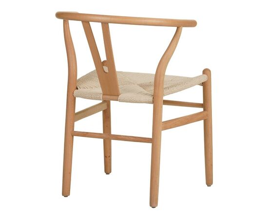 Καρέκλα Wishbone pakoworld rubberwood-σχοινί σε φυσική απόχρωση 50x51x80εκ - ΚΑΡΕΚΛΕΣ - ΠΟΛΥΘΡΟΝΕΣ ΕΣ. στο Milonadakis.gr