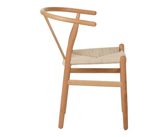 Καρέκλα Wishbone pakoworld rubberwood-σχοινί σε φυσική απόχρωση 50x51x80εκ - ΚΑΡΕΚΛΕΣ - ΠΟΛΥΘΡΟΝΕΣ ΕΣ. στο Milonadakis.gr