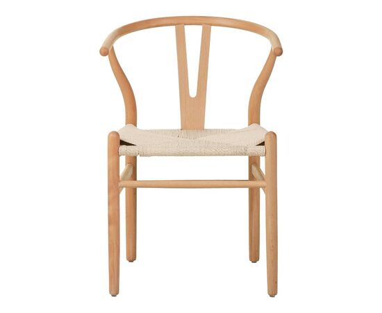 Καρέκλα Wishbone pakoworld rubberwood-σχοινί σε φυσική απόχρωση 50x51x80εκ - ΚΑΡΕΚΛΕΣ - ΠΟΛΥΘΡΟΝΕΣ ΕΣ. στο Milonadakis.gr