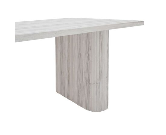 Τραπέζι Loozir pakoworld mdf σε απόχρωση λευκό μαρμάρου 180x90x75εκ - ΤΡΑΠΕΖΙΑ ΚΟΥΖΙΝΑΣ στο Milonadakis.gr