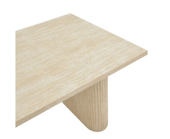 Τραπέζι Loozir pakoworld mdf σε φυσική απόχρωση 180x90x75εκ - ΤΡΑΠΕΖΙΑ ΚΟΥΖΙΝΑΣ στο Milonadakis.gr