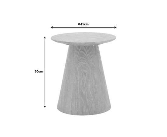 Βοηθητικό τραπέζι Kayano pakoworld καρυδί mdf Φ45x50εκ - ΒΟΗΘΗΤΙΚΑ ΤΡΑΠΕΖΑΚΙΑ στο Milonadakis.gr