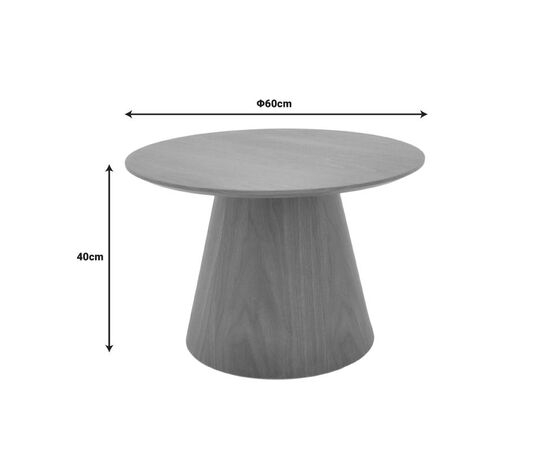 Βοηθητικό τραπέζι Kayano pakoworld καρυδί mdf Φ60x40εκ - ΒΟΗΘΗΤΙΚΑ ΤΡΑΠΕΖΑΚΙΑ στο Milonadakis.gr