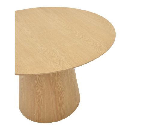 Τραπέζι Kayano pakoworld mdf σε φυσική απόχρωση Φ120x72εκ - ΤΡΑΠΕΖΙΑ ΚΟΥΖΙΝΑΣ στο Milonadakis.gr