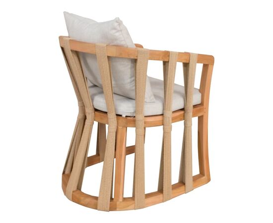 Πολυθρόνα Morani pakoworld σκελετός teak ξύλο και ύφασμα σε φυσική απόχρωση 61x66x75εκ - ΚΑΡΕΚΛΕΣ - ΠΟΛΥΘΡΟΝΕΣ στο Milonadakis.gr