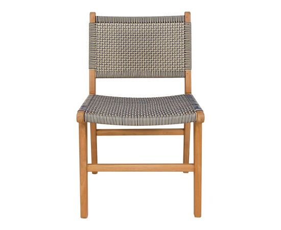 Καρέκλα Darien pakoworld σκελετός teak ξύλο σε φυσική απόχρωση και κρέμ-μαύρο σχοινί 52x62x86εκ - ΚΑΡΕΚΛΕΣ - ΠΟΛΥΘΡΟΝΕΣ στο Milonadakis.gr