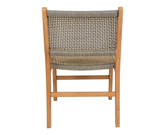 Καρέκλα Darien pakoworld σκελετός teak ξύλο σε φυσική απόχρωση και κρέμ-μαύρο σχοινί 52x62x86εκ - ΚΑΡΕΚΛΕΣ - ΠΟΛΥΘΡΟΝΕΣ στο Milonadakis.gr
