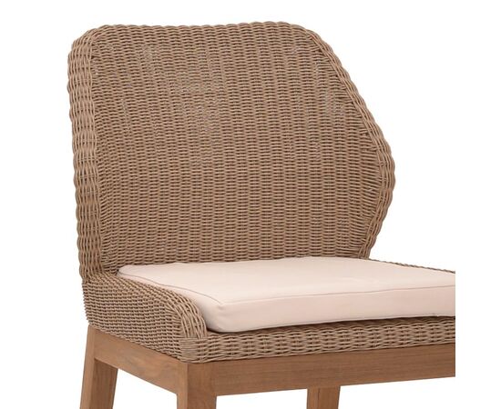 Καρέκλα Swinton pakoworld σκελετός αλουμινίου με teak πόδι σε φυσική απόχρωση και κρεμ ύφασμα 53x63x86εκ - ΚΑΡΕΚΛΕΣ - ΠΟΛΥΘΡΟΝΕΣ στο Milonadakis.gr