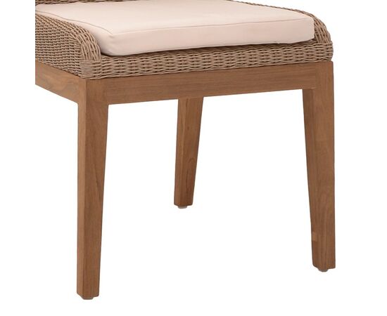 Καρέκλα Swinton pakoworld σκελετός αλουμινίου με teak πόδι σε φυσική απόχρωση και κρεμ ύφασμα 53x63x86εκ - ΚΑΡΕΚΛΕΣ - ΠΟΛΥΘΡΟΝΕΣ στο Milonadakis.gr