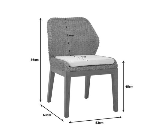Καρέκλα Swinton pakoworld σκελετός αλουμινίου με teak πόδι σε φυσική απόχρωση και κρεμ ύφασμα 53x63x86εκ - ΚΑΡΕΚΛΕΣ - ΠΟΛΥΘΡΟΝΕΣ στο Milonadakis.gr