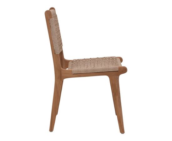 Καρέκλα Rover pakoworld σκελετός από teak ξύλο σε φυσική απόχρωση και μπεζ baana ξύλο 50x60x86εκ - ΚΑΡΕΚΛΕΣ - ΠΟΛΥΘΡΟΝΕΣ στο Milonadakis.gr