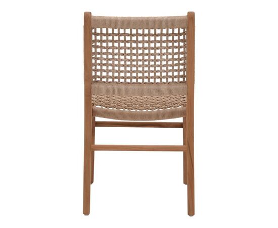 Καρέκλα Rover pakoworld σκελετός από teak ξύλο σε φυσική απόχρωση και μπεζ baana ξύλο 50x60x86εκ - ΚΑΡΕΚΛΕΣ - ΠΟΛΥΘΡΟΝΕΣ στο Milonadakis.gr