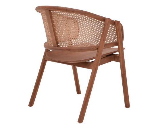 Πολυθρόνα Anlene pakoworld σκελετός teak ξύλο σε καρυδί απόχρωση με rattan σε μπεζ απόχρωση 62x54x82εκ - ΚΑΡΕΚΛΕΣ - ΠΟΛΥΘΡΟΝΕΣ στο Milonadakis.gr