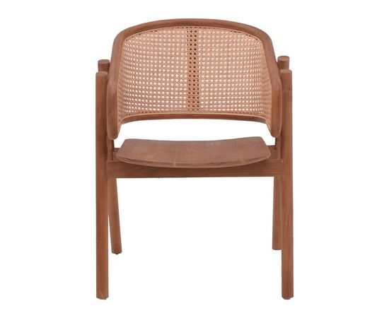 Πολυθρόνα Anlene pakoworld σκελετός teak ξύλο σε καρυδί απόχρωση με rattan σε μπεζ απόχρωση 62x54x82εκ - ΚΑΡΕΚΛΕΣ - ΠΟΛΥΘΡΟΝΕΣ στο Milonadakis.gr