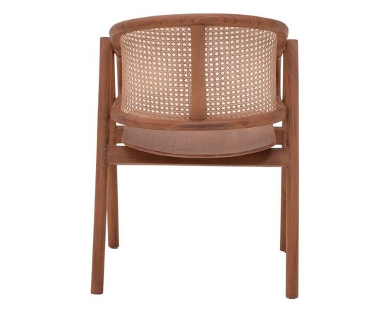 Πολυθρόνα Anlene pakoworld σκελετός teak ξύλο σε καρυδί απόχρωση με rattan σε μπεζ απόχρωση 62x54x82εκ - ΚΑΡΕΚΛΕΣ - ΠΟΛΥΘΡΟΝΕΣ στο Milonadakis.gr