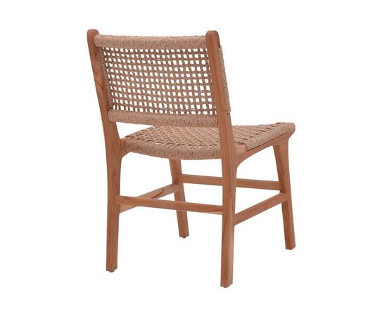 Καρέκλα Sponze pakoworld σκελετός teak ξύλο με σχοινί σε φυσική απόχρωση 50x58x85εκ - ΚΑΡΕΚΛΕΣ - ΠΟΛΥΘΡΟΝΕΣ στο Milonadakis.gr