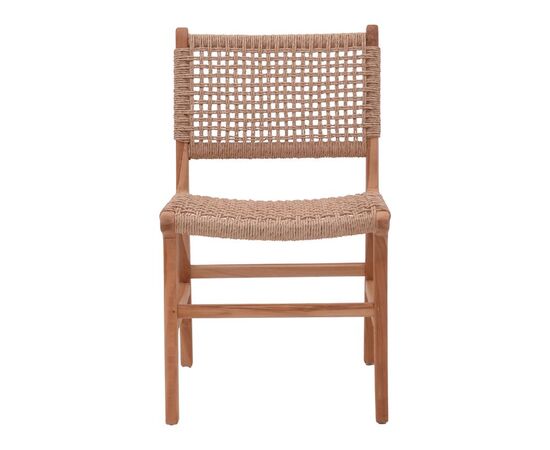 Καρέκλα Sponze pakoworld σκελετός teak ξύλο με σχοινί σε φυσική απόχρωση 50x58x85εκ - ΚΑΡΕΚΛΕΣ - ΠΟΛΥΘΡΟΝΕΣ στο Milonadakis.gr