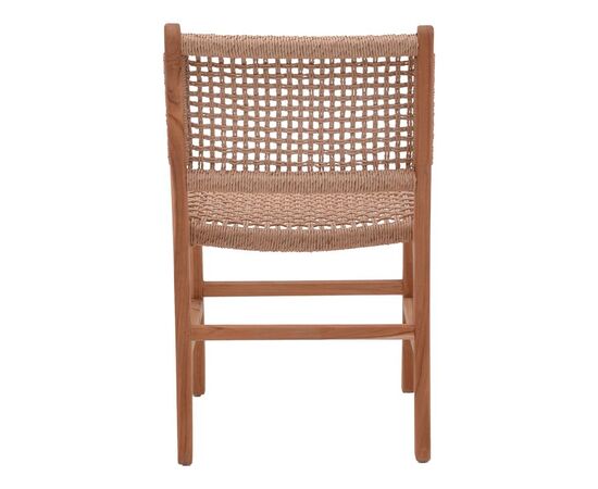 Καρέκλα Sponze pakoworld σκελετός teak ξύλο με σχοινί σε φυσική απόχρωση 50x58x85εκ - ΚΑΡΕΚΛΕΣ - ΠΟΛΥΘΡΟΝΕΣ στο Milonadakis.gr