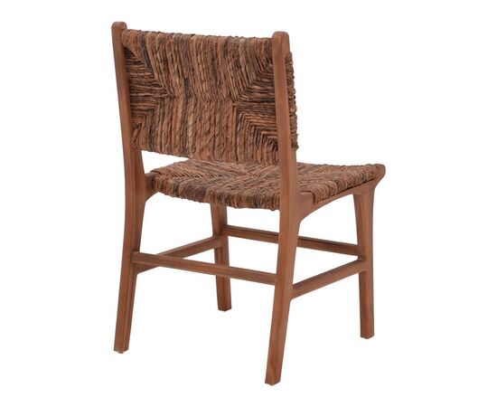 Καρέκλα Refane pakoworld σκελετός teak ξύλο με banana σχοινί σε καρυδί απόχρωση 50x58x85εκ - ΚΑΡΕΚΛΕΣ - ΠΟΛΥΘΡΟΝΕΣ στο Milonadakis.gr
