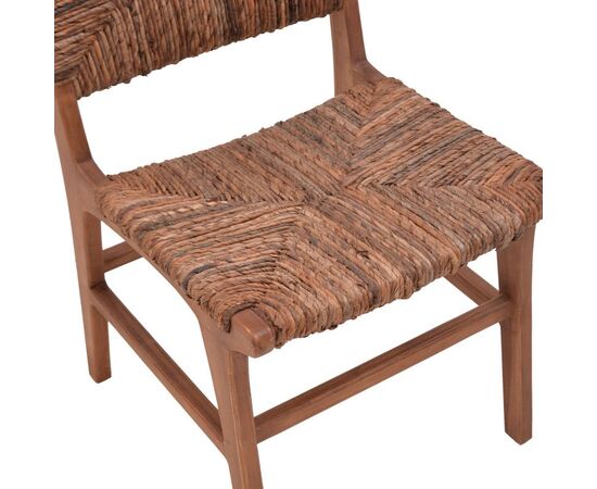 Καρέκλα Refane pakoworld σκελετός teak ξύλο με banana σχοινί σε καρυδί απόχρωση 50x58x85εκ - ΚΑΡΕΚΛΕΣ - ΠΟΛΥΘΡΟΝΕΣ στο Milonadakis.gr
