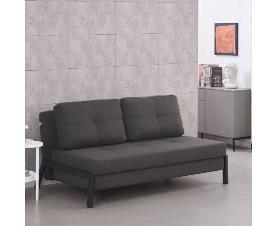 Καναπές-κρεβάτι Hafrene pakoworld ανθρακί ύφασμα 151x94x71εκ - ΚΑΝΑΠΕΔΕΣ-ΣΑΛΟΝΙΑ στο Milonadakis.gr