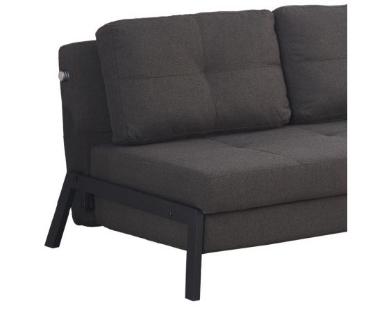 Καναπές-κρεβάτι Hafrene pakoworld ανθρακί ύφασμα 151x94x71εκ - ΚΑΝΑΠΕΔΕΣ-ΣΑΛΟΝΙΑ στο Milonadakis.gr