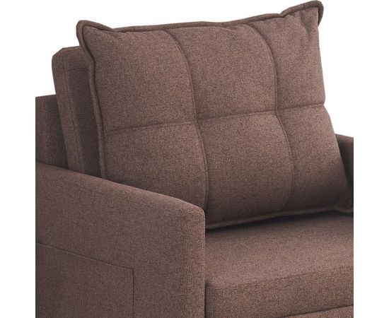 Καναπές-κρεβάτι Barzene pakoworld καφέ ύφασμα 96x83x75εκ - ΚΑΝΑΠΕΔΕΣ-ΣΑΛΟΝΙΑ στο Milonadakis.gr