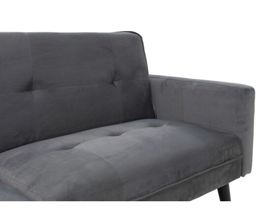 Γωνιακός καναπές-κρεβάτι με σκαμπό Dream pakoworld  γκρι-ασημί βελούδο 209x157x80εκ - ΚΑΝΑΠΕΔΕΣ-ΣΑΛΟΝΙΑ στο Milonadakis.gr