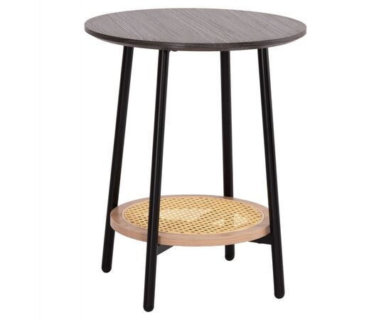 ΒΟΗΘΗΤΙΚΟ ΤΡΑΠΕΖAKI SEWELL HM18034 MDF ΣΕ ZEBRANO-ΜΕΤΑΛΛΙΚΑ ΠΟΔΙΑ-WICKER Φ45x55Υεκ - ΒΟΗΘΗΤΙΚΑ ΤΡΑΠΕΖΑΚΙΑ στο Milonadakis.gr