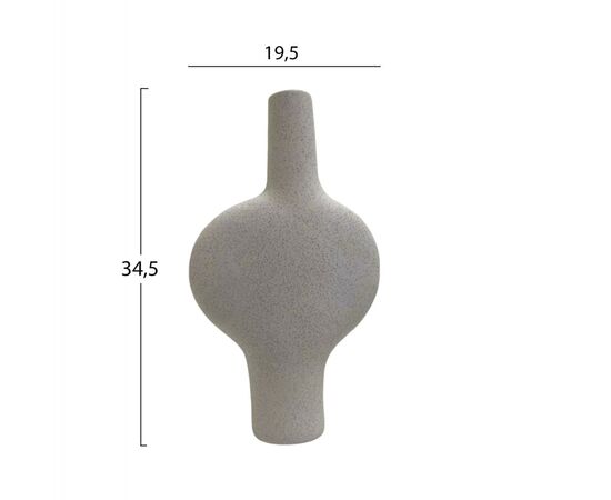 ΕΠΙΤΡΑΠΕΖΙΟ ΚΕΡΑΜΙΚΟ ΔΙΑΚΟΣΜΗΤΙΚΟ GLAΖΕ HM4620.01 ΚΡΥΣΤΑΛΛ.ΥΠΟΛΕΥΚΟ 19,5x8x34,5Υεκ - ΑΝΤΙΚΕΙΜΕΝΑ στο Milonadakis.gr