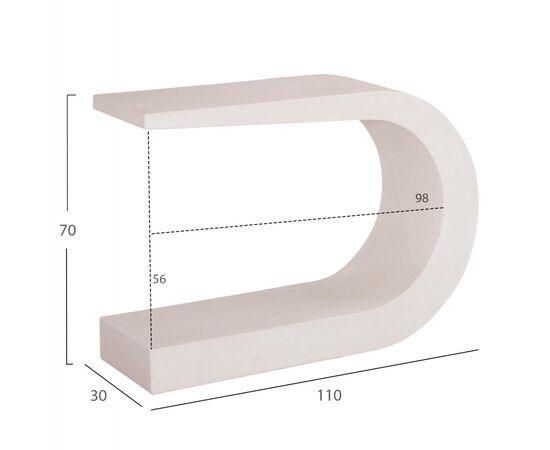 ΚΟΝΣΟΛΑ ΣΕΙΡΑ SANTORINI HM18049 MDF ΣΕ ΥΠΟΛΕΥΚΟ ΧΡΩΜΑ 110x30x70Υεκ. - ΜΠΟΥΦΕΔΕΣ-ΚΟΝΣΟΛΕΣ στο Milonadakis.gr