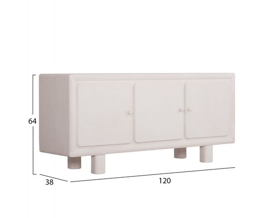 ΜΠΟΥΦΕΣ ΣΕΙΡΑ SANTORINI HM18068 MDF ΣΕ ΥΠΟΛΕΥΚΟ ΧΡΩΜΑ-3 ΠΟΡΤΕΣ 140x38x64Υεκ. - ΜΠΟΥΦΕΔΕΣ-ΚΟΝΣΟΛΕΣ στο Milonadakis.gr