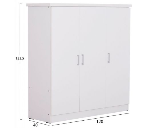 ΝΤΟΥΛΑΠΑ 3ΦΥΛΛΗ ΜΕ ΡΑΦΙΑ BAILEY HM2482.02 ΛΕΥΚΗ ΜΕΛΑΜΙΝΗ 120-116x40x123,5Υεκ. - ΝΤΟΥΛΑΠΕΣ στο Milonadakis.gr